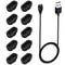 Professional High Stability USB Charging Cable And Protective Dust Plug Kit For Garmin Smartwatches 12
