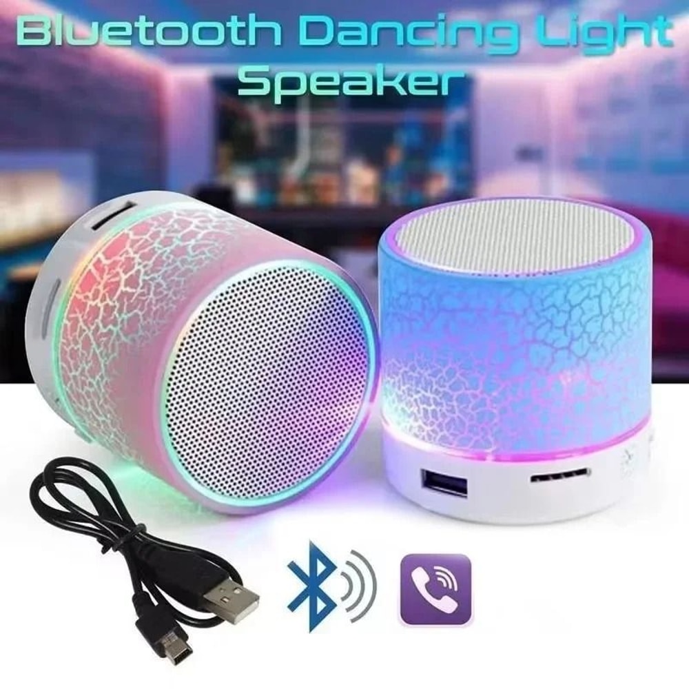 Professional HighFidelity Mini Bluetooth Speaker And Portable CrackDesign LED Subwoofer 0