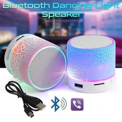 professional high-fidelity mini bluetooth speaker and portable crack-design led subwoofer