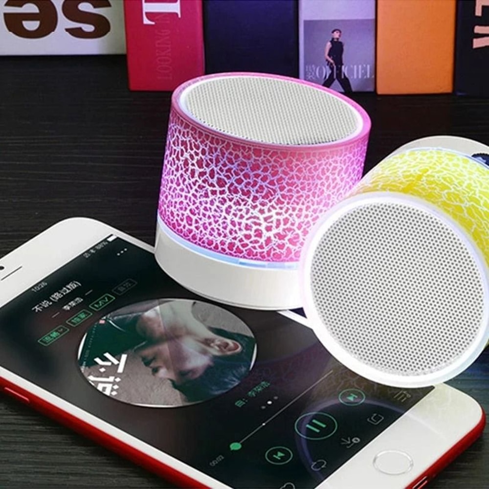 Professional HighFidelity Mini Bluetooth Speaker And Portable CrackDesign LED Subwoofer 6