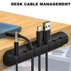 professional high bond silicone cable clips and self adhesive desktop tidy wire organizer