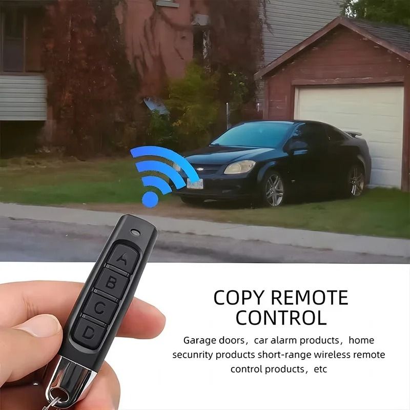 High Security 4 CH Universal Garage Door Opener And 433Mhz Learning Code Remote Duplicator 0