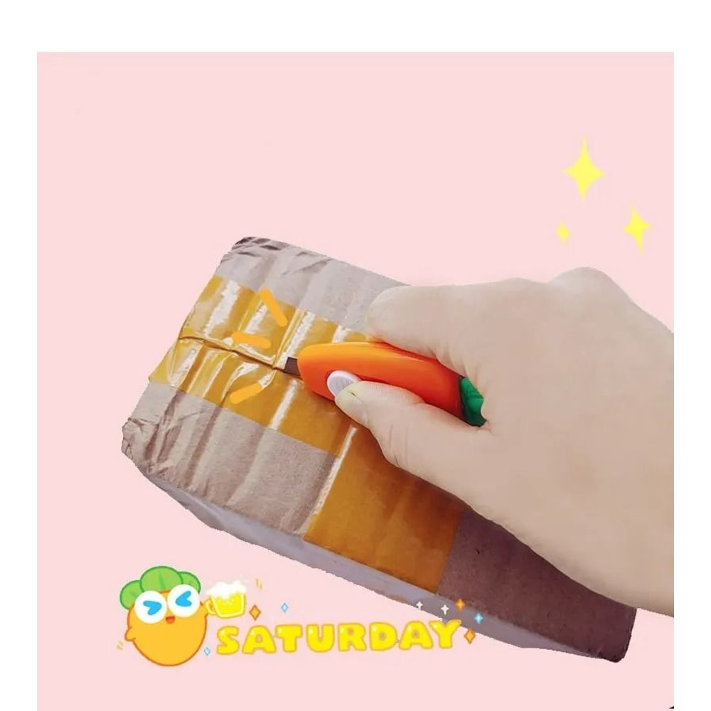 High Precision Carrot Series Mini Utility Cutter And Retractable Letter Opener 4