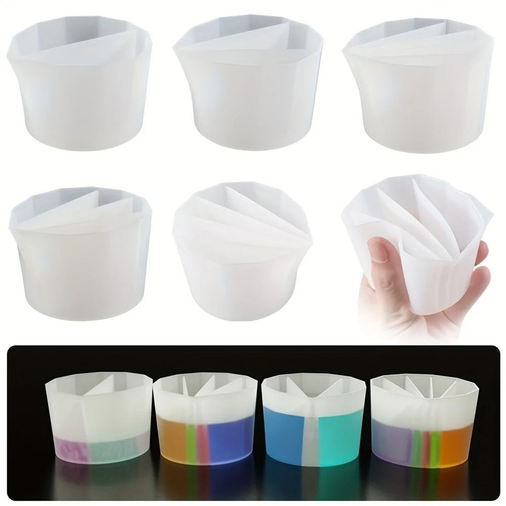 High Flexibility Silicone Split Cup For Fluid Art And Multi Channel Paint Pouring 4