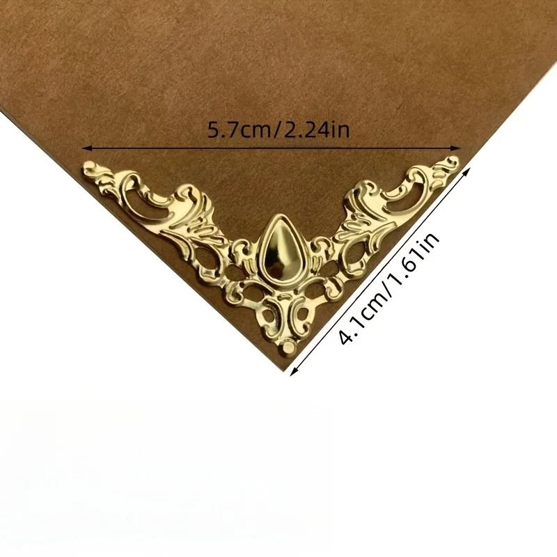 High Stability Decorative Metal Corner Protectors And 50 Piece Hollow Triangle Edge Guard Set 2