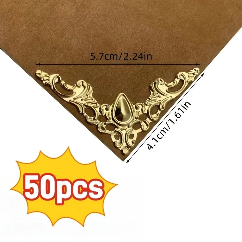 High Stability Decorative Metal Corner Protectors And 50 Piece Hollow Triangle Edge Guard Set 6
