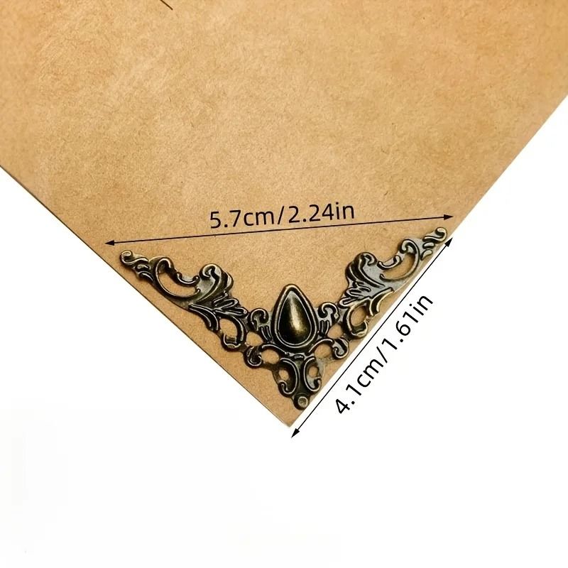 High Stability Decorative Metal Corner Protectors And 50 Piece Hollow Triangle Edge Guard Set 8