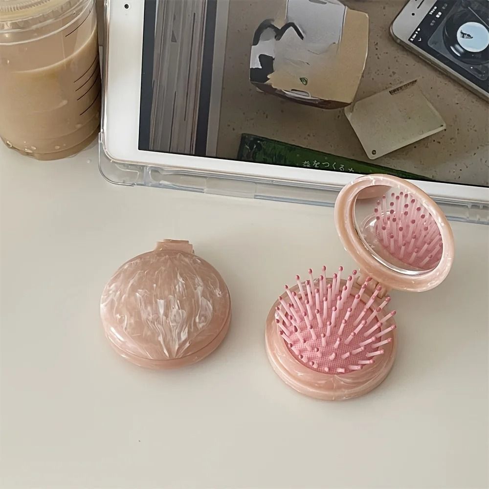 Professional High Stability Marble Patterned Air Cushion Hair Comb And Integrated Precision Travel 6