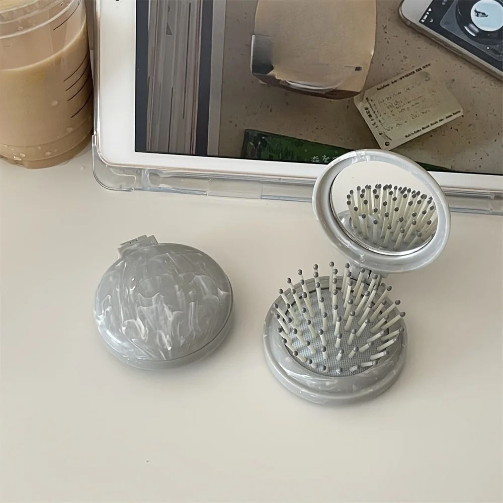 Professional High Stability Marble Patterned Air Cushion Hair Comb And Integrated Precision Travel 7