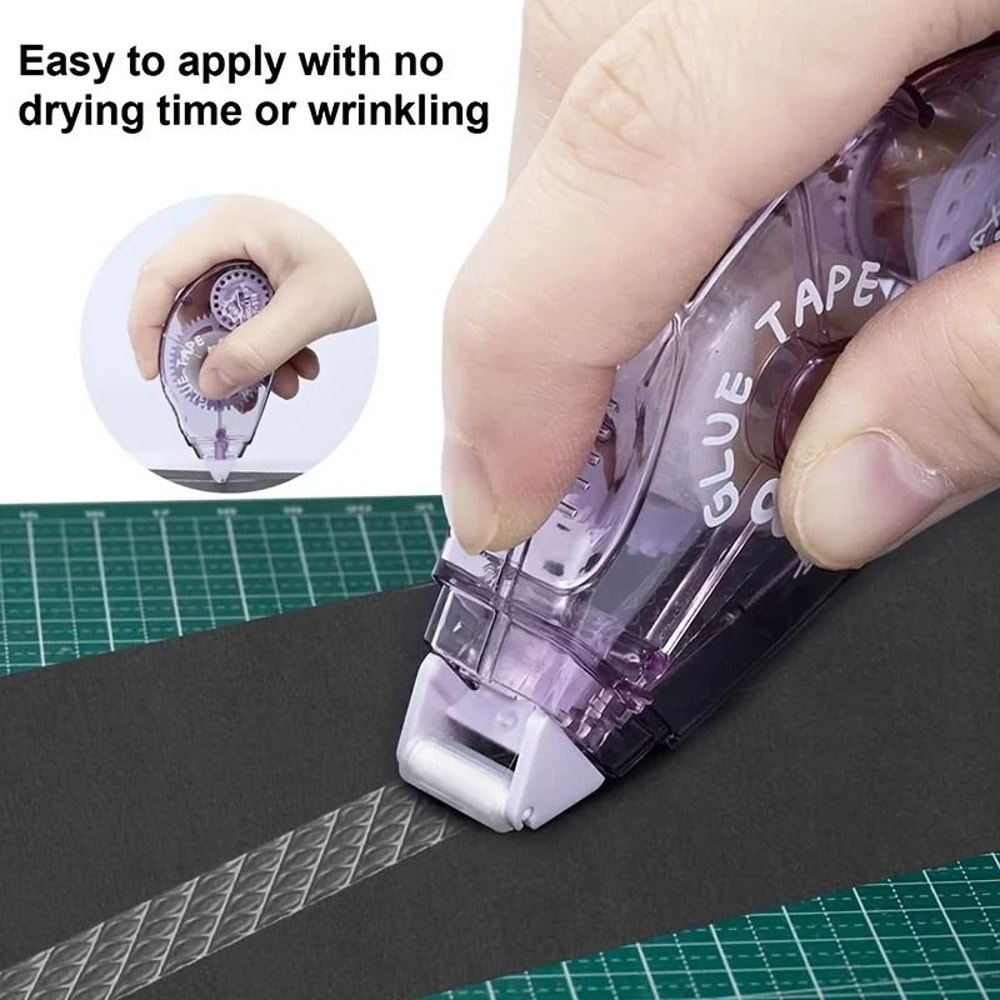 High Stability Glue Tape For Scrapbooking And Precision Double Sided Adhesive Tape Roller 2