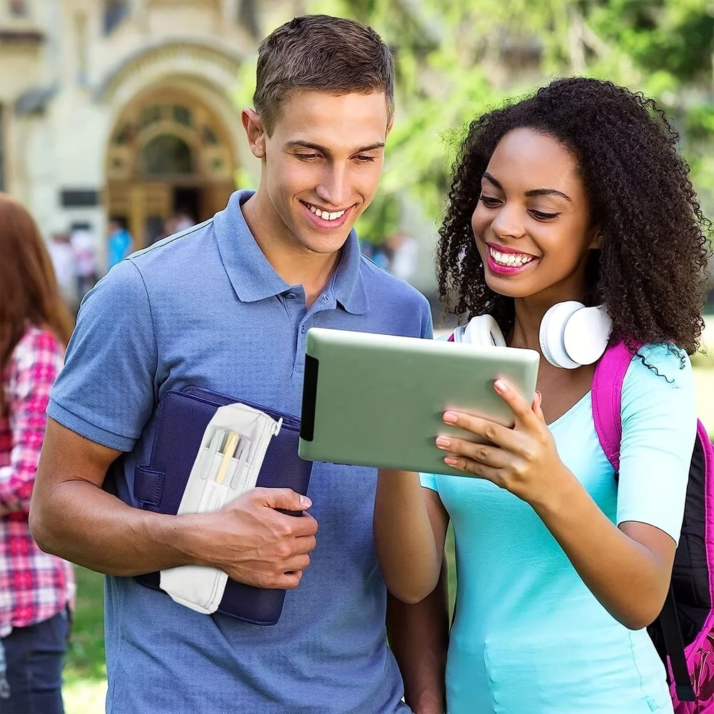 Slim Canvas Pencil Holder And Precision Notebook Interface With Adjustable Elastic Band 4