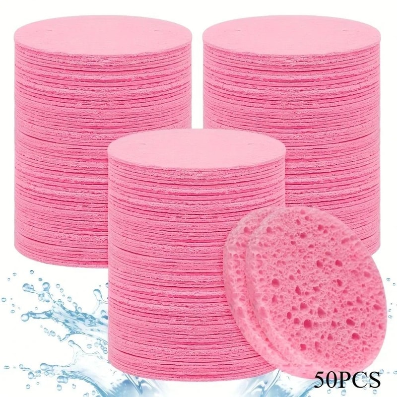 50 Piece Compressed Facial Sponge And Industrial Grade Cosmetic Hydrotherapy System 0