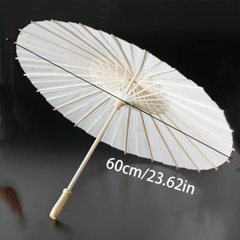 White Paper Umbrella And Handmade Traditional Chinese Bridal Sunshade Hardware 0
