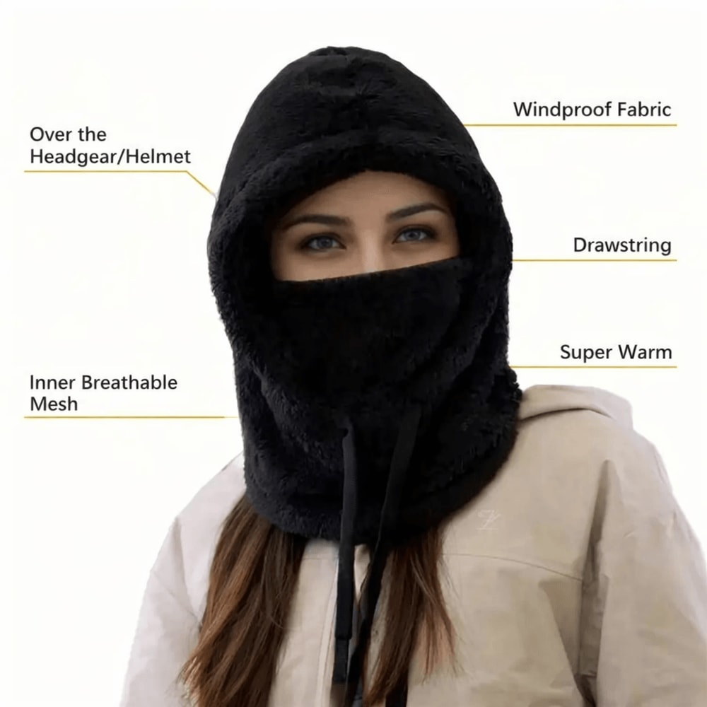 Winter Warm Balaclava Thermal Ski Hood With Full Face Cover 3