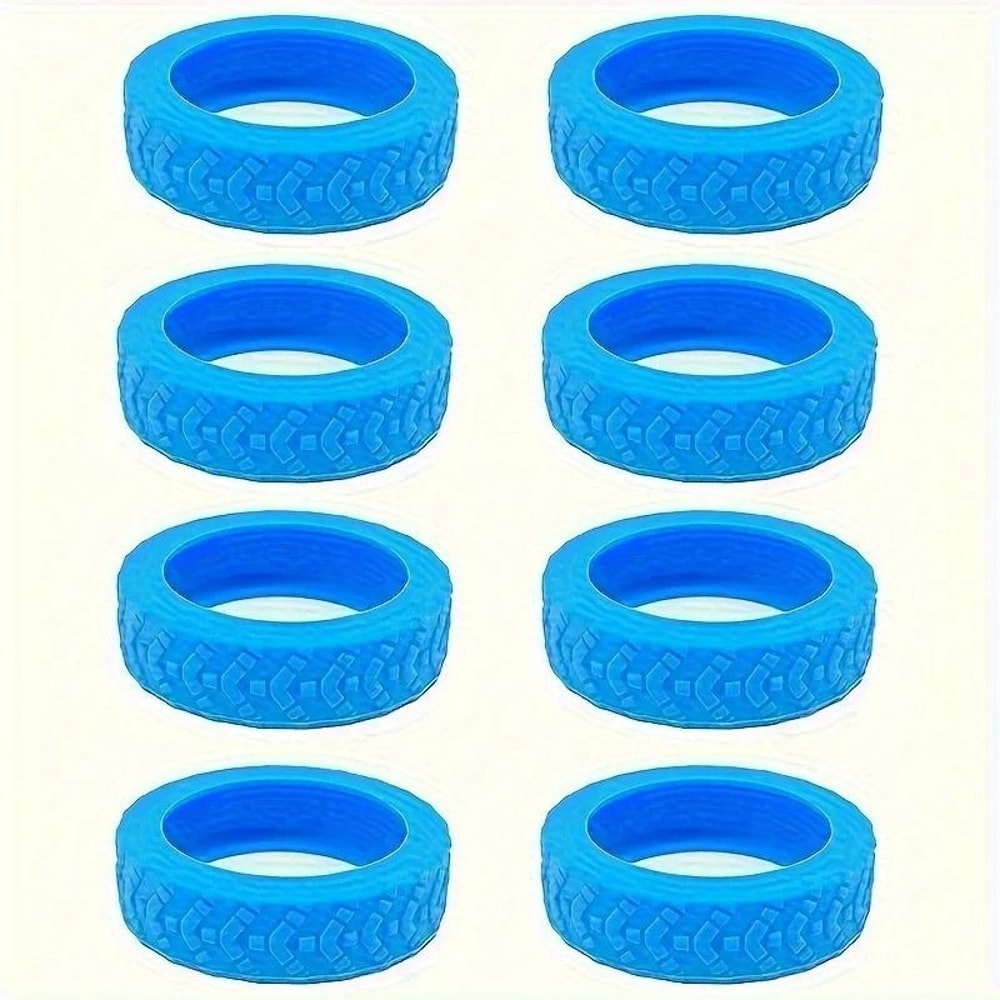 High Stability 8Piece Silicone Luggage Wheel Covers And Industrial Grade Noise Reduction Hardware 6