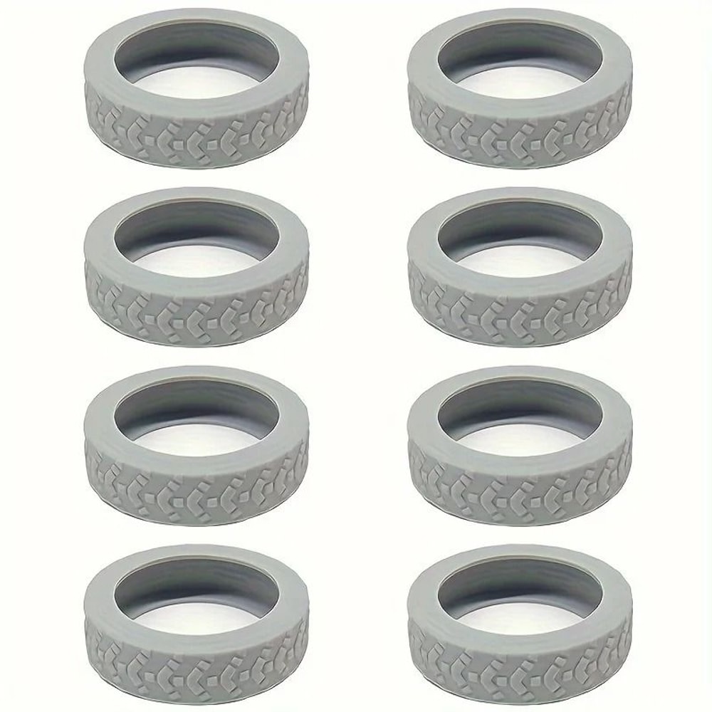 High Stability 8Piece Silicone Luggage Wheel Covers And Industrial Grade Noise Reduction Hardware 8