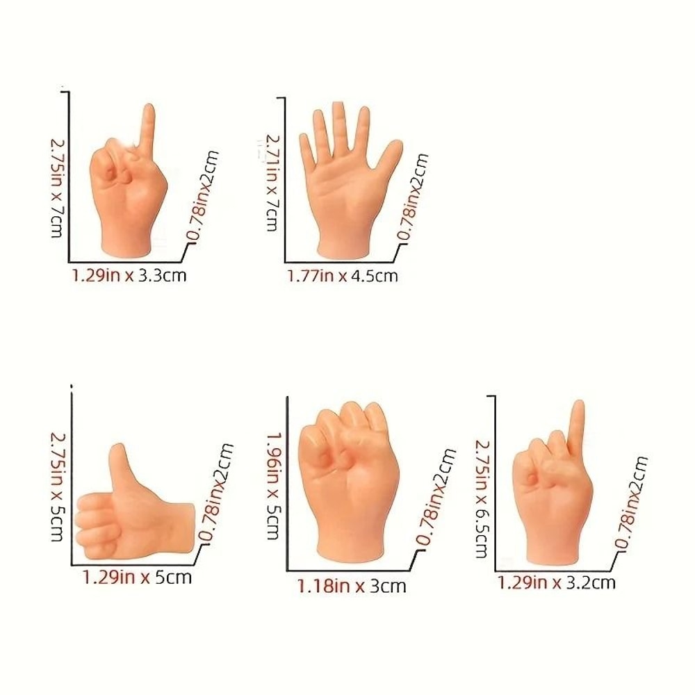 Small Hands Finger Puppet Set And Precision Miniature Rubber Performance Hardware 1