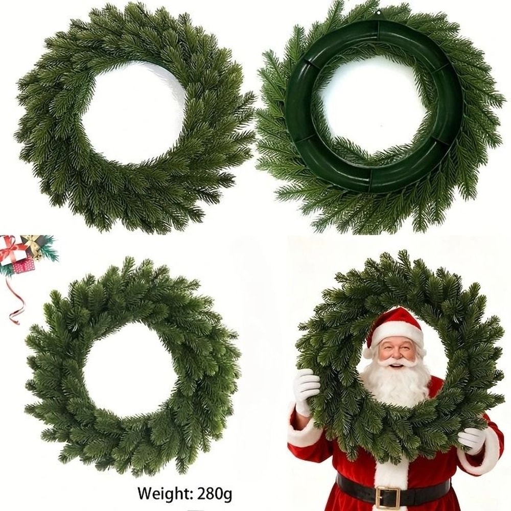 Everlasting Evergreen Pine Holiday Wreath 0