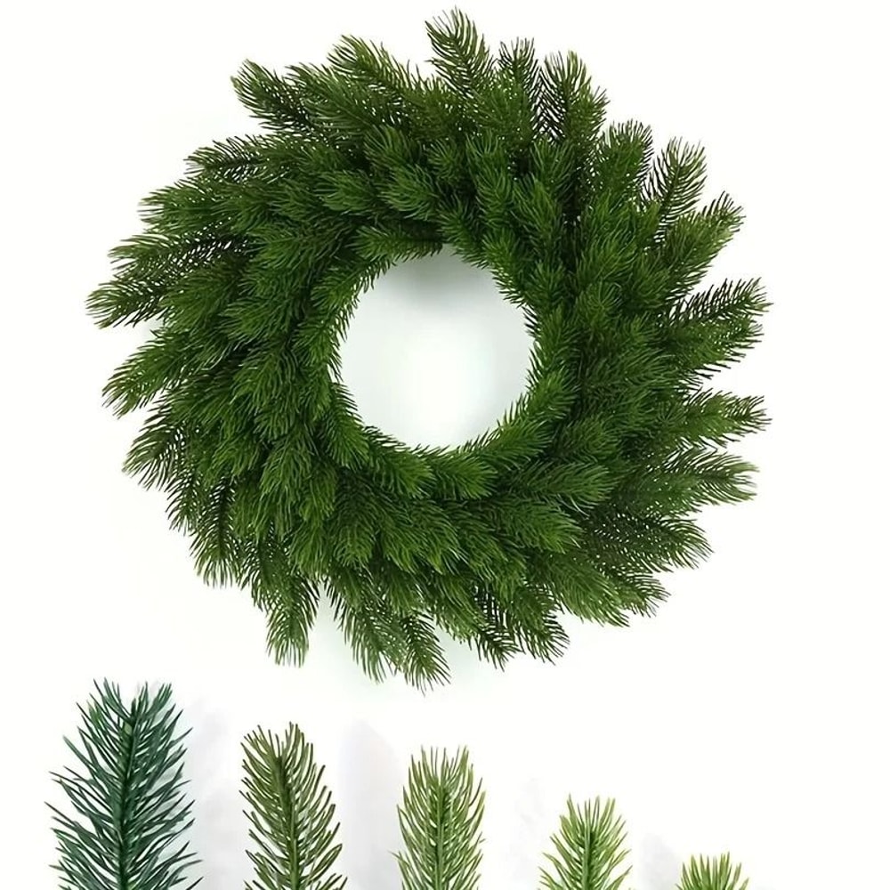 Everlasting Evergreen Pine Holiday Wreath 6