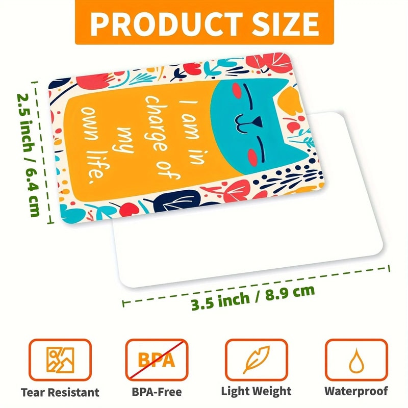 Vibrant Daily Affirmation And Mindfulness Card Deck 50 Count 1