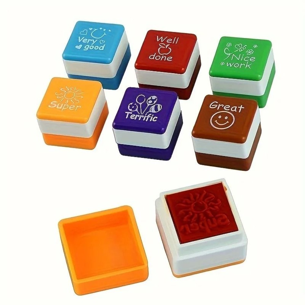 Teacher Praise And Encouragement Stamp Set 6 Piece 3