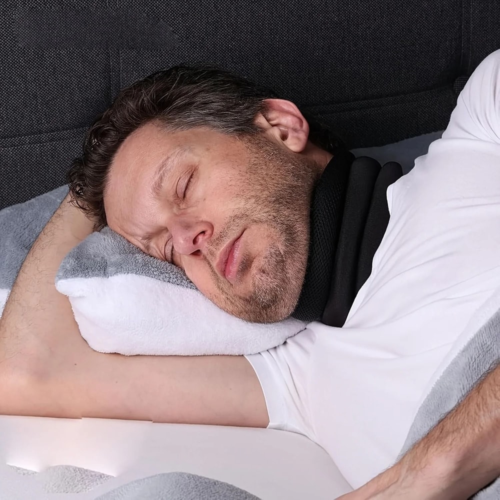 Adjustable Anti Snoring Neck Support And Cervical Alignment Brace 5