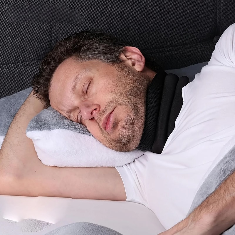 Adjustable Anti Snoring Neck Support And Cervical Alignment Brace 5