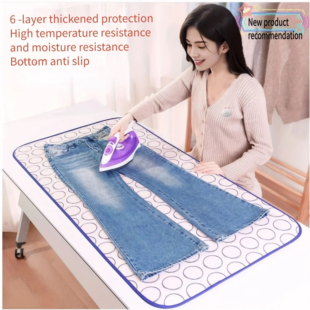 Portable High Temperature Ironing Mat And Insulated Pad 1