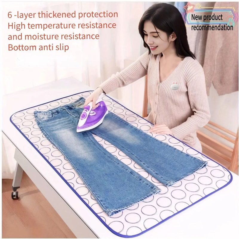 Portable High Temperature Ironing Mat And Insulated Pad 1