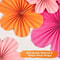 Vibrant Floral Paper Flower Hanging Decorations 3