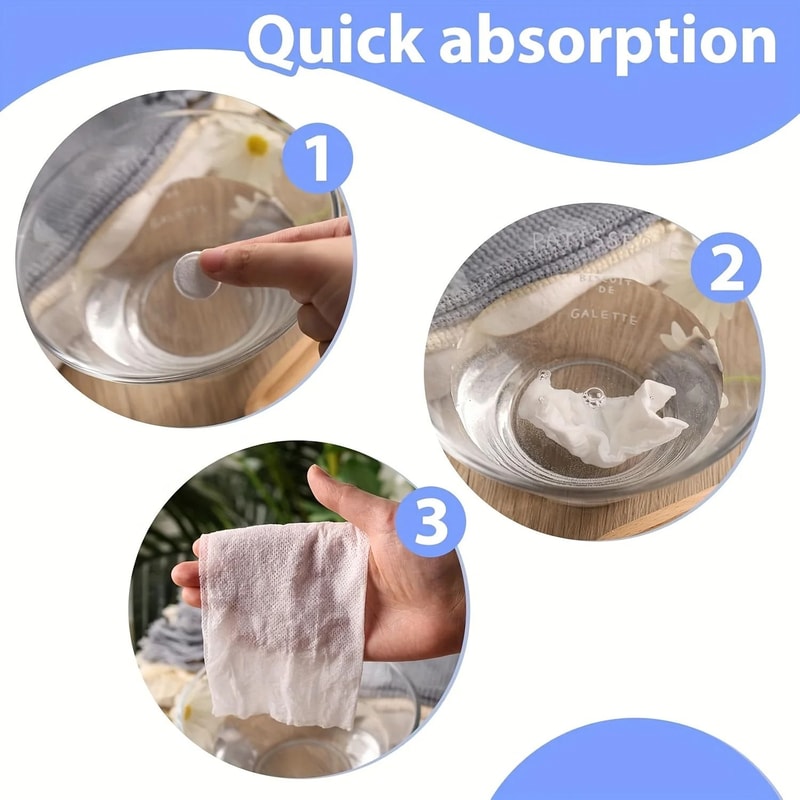 Compressed Travel Towel Set 3 Tubes 30 Pieces 4