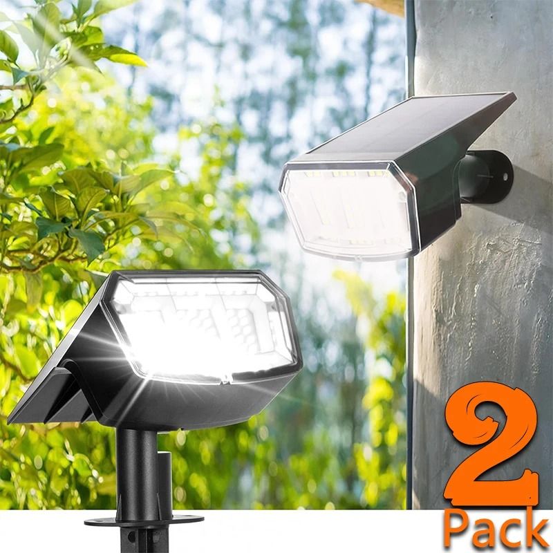Solar Spot Lights Outdoor Waterproof Landscape Spotlights 53 LEDs 2