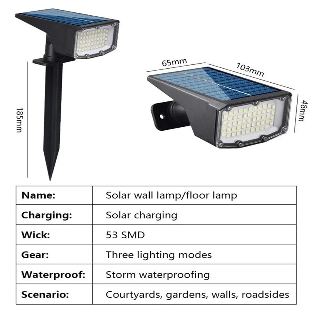 Solar Spot Lights Outdoor Waterproof Landscape Spotlights 53 LEDs 1