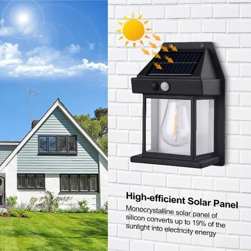 Solar Powered Waterproof Outdoor Wall Light With Motion Sensor 4
