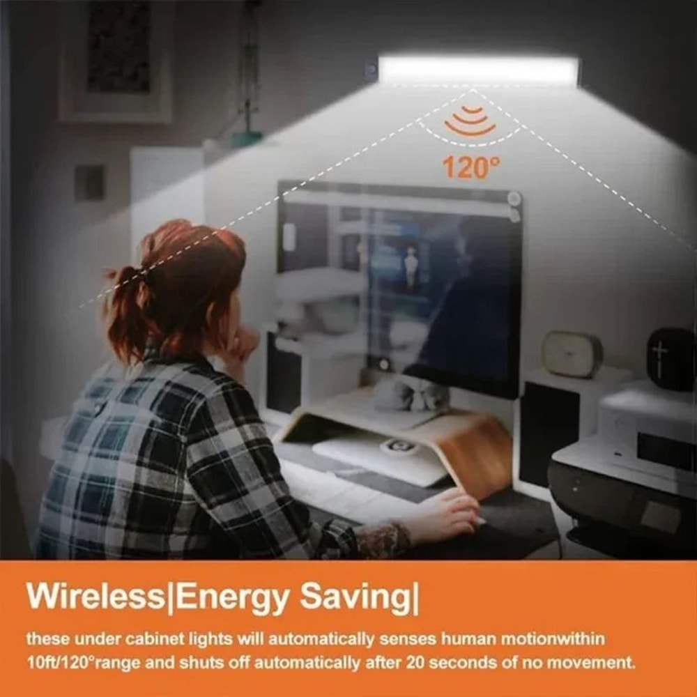 PIR Motion Sensor LED Under Cabinet Lamp And Rechargeable Night Light 0