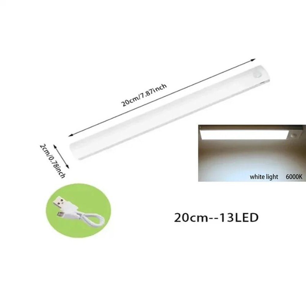 PIR Motion Sensor LED Under Cabinet Lamp And Rechargeable Night Light 8