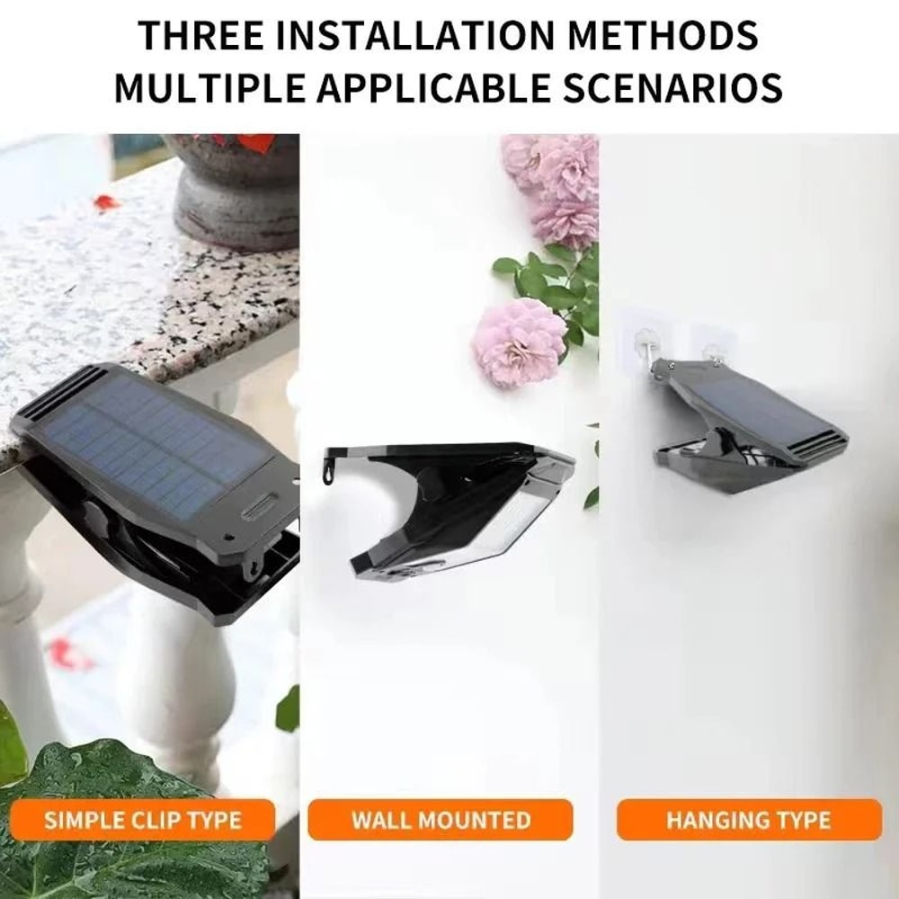 Solar Security Light Outdoor Motion Sensor ClipOn Lamp 3