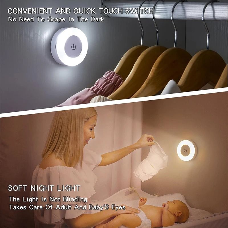 LED Touch Baby Night Light And Portable Nursery Lamp 1