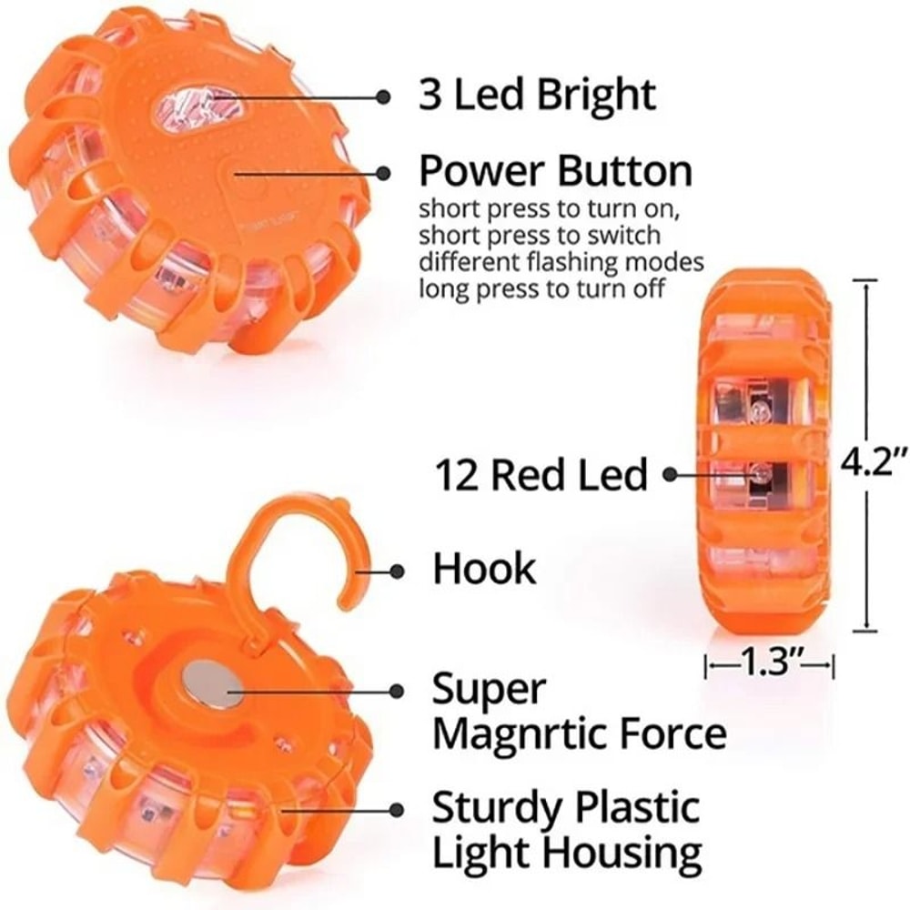 Professional LED Road Flare And Emergency Safety Warning Light 2
