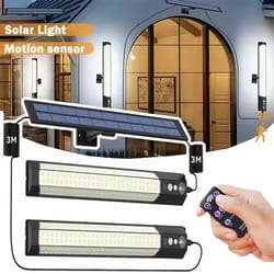 professional dual-head solar motion sensor light bar