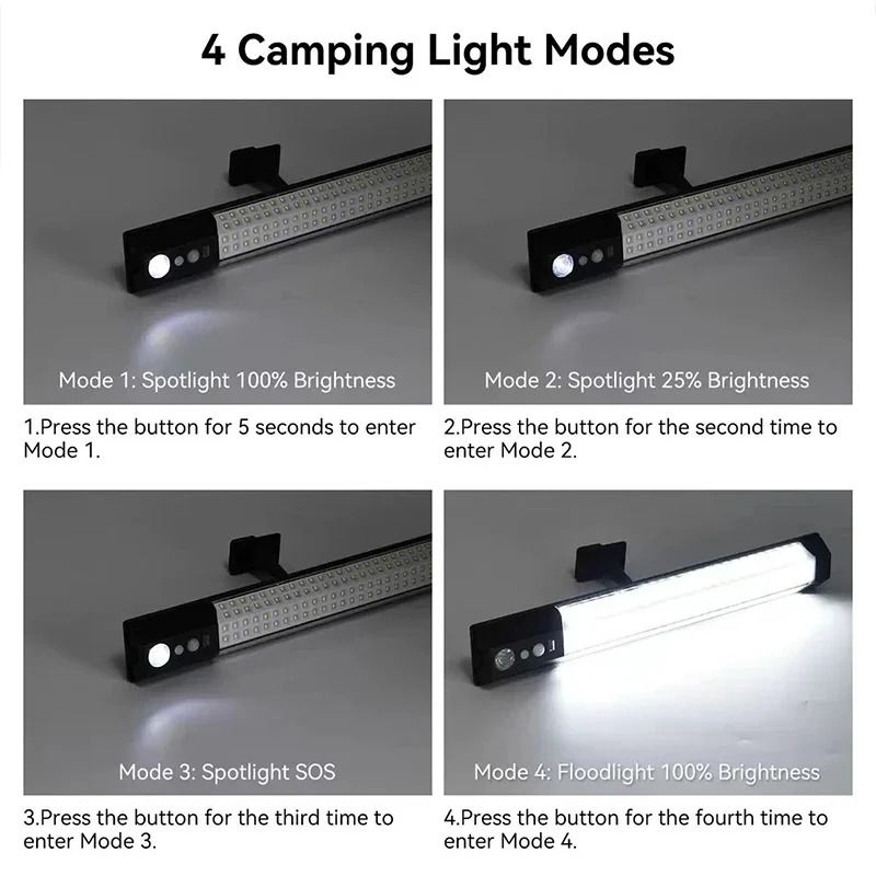 Professional DualHead Solar Motion Sensor Light Bar 4