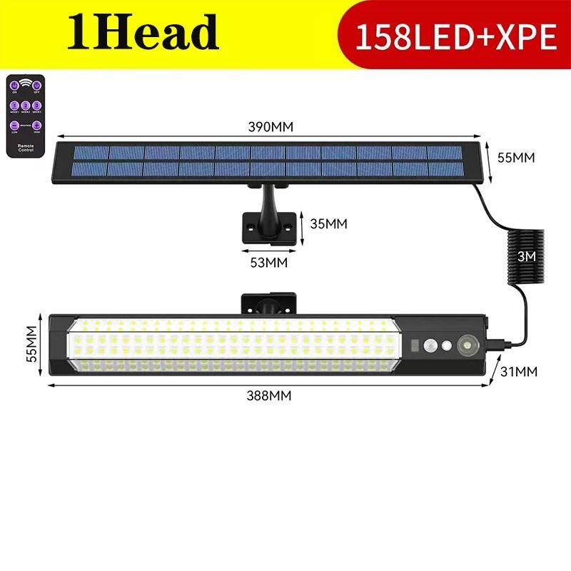 Professional DualHead Solar Motion Sensor Light Bar 7