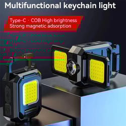 portable mini led torch and cob keychain work light