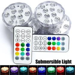 16 colors remote control led submersible light
