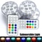 16 Colors Remote Control LED Submersible Light 0