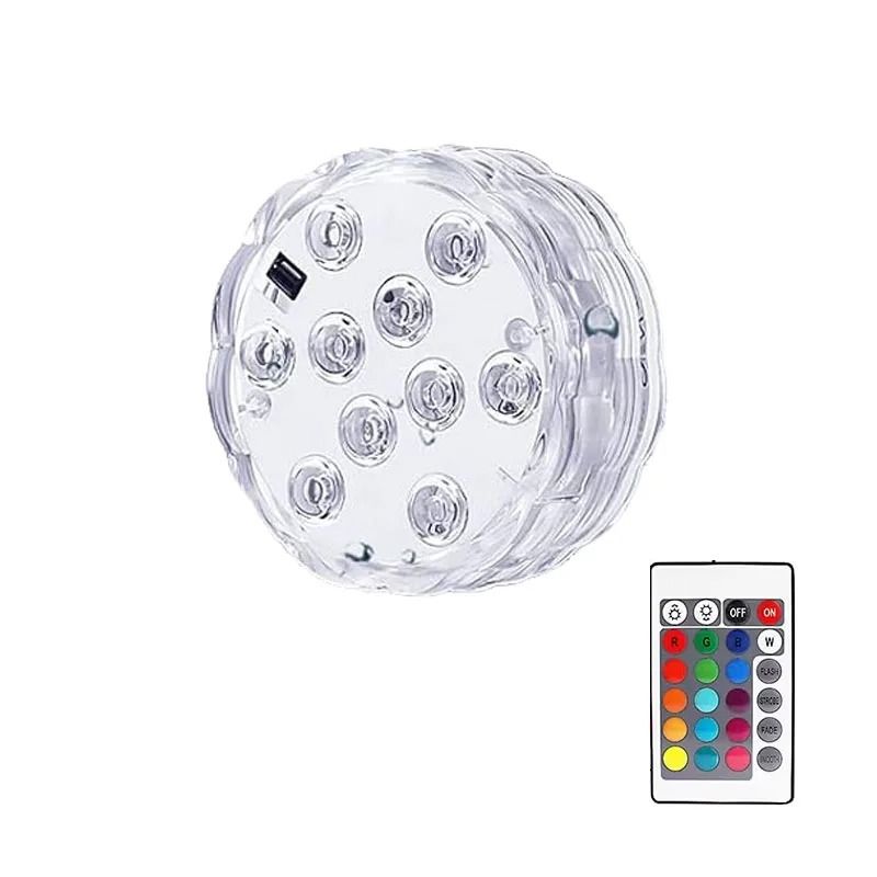 16 Colors Remote Control LED Submersible Light 7