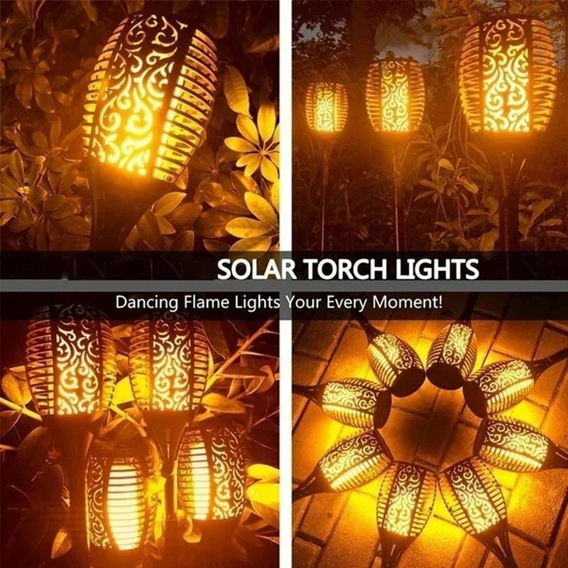 Solar Flame Torch Light Flickering Outdoor Garden Decoration 3