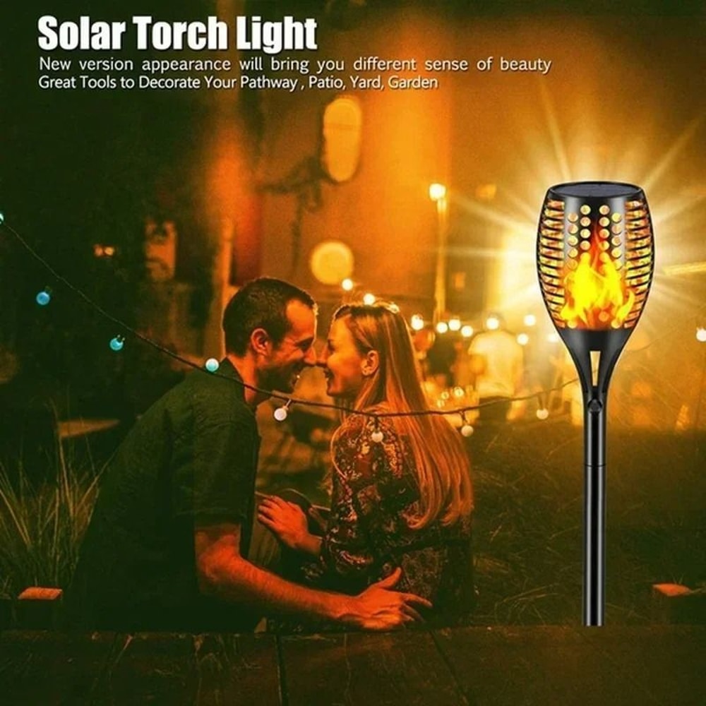 Solar Flame Torch Light Flickering Outdoor Garden Decoration 4