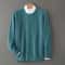 Mens Pure Mink Cashmere Sweater O Neck Knit Pullover For Autumn And Winter 0