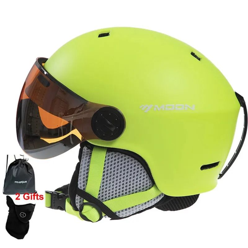 Integrally Molded PC EPS Goggles Ski Helmet 6
